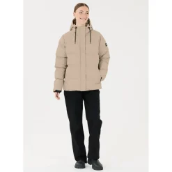 Audrey PU Puffer Vinterjakke Dame