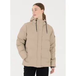 Audrey PU Puffer Vinterjakke Dame
