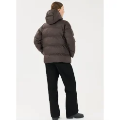 Audrey PU Puffer Vinterjakke Dame