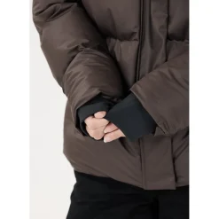 Audrey PU Puffer Vinterjakke Dame