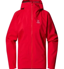 Haglöfs Korp Proof Regnjakke Dame, bright red