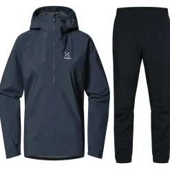 Haglöfs Korp Proof Regnsæt Dame, tarn blue