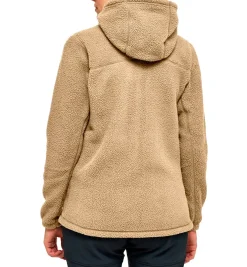 Haglöfs Malung Pile Hood Fleecetrøje Dame, sand