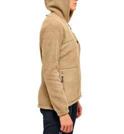 Haglöfs Malung Pile Hood Fleecetrøje Dame, sand
