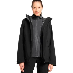 Haglöfs Stuga 3-i-1 Vinter- og skijakke Dame, sort