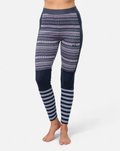 Kari Traa Åkle Merinould Skiunderbukser Dame, royal