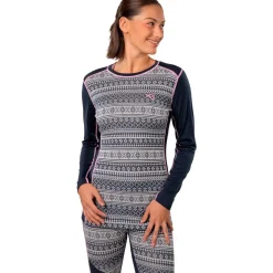 Kari Traa Mina Merinould Skiundertrøje Dame, royal