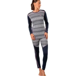 Kari Traa Mina Merinould Skiundertøjssæt Dame, royal