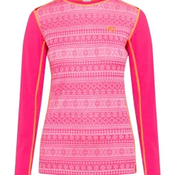 Kari Traa Mina Merinould Skiundertrøje Dame, berry