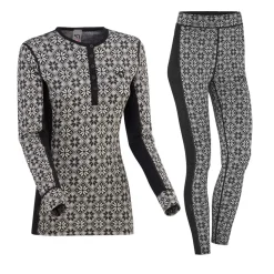 Kari Traa Rose Merinould Skiundertøjssæt Dame, black