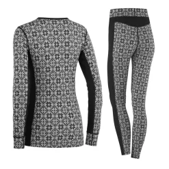 Kari Traa Rose Merinould Skiundertøjssæt Dame, black