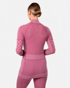 Kari Traa Smekker Half-Zip Skiundertrøje Dame, plum