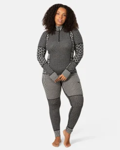 Kari Traa Smekker H/Z Merinould Skiundertøjssæt Dame, black