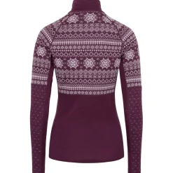 Kari Traa Vilma H/Z Merinould Skiundertøjssæt Dame, wine