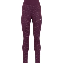 Kari Traa Vilma H/Z Merinould Skiundertøjssæt Dame, wine