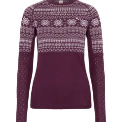 Kari Traa Vilma Merinould Skiundertøjssæt Dame, wine