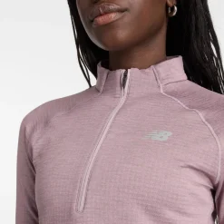 New Balance Athletics Heat Grid Half-Zip Midlayer Dame