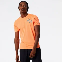 New Balance Graphic Impact Run T-shirt Herre