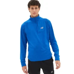 New Balance Heat Grid Half Zip Herre, blå