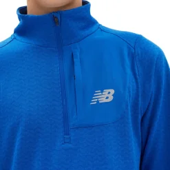 New Balance Heat Grid Half Zip Herre, blå
