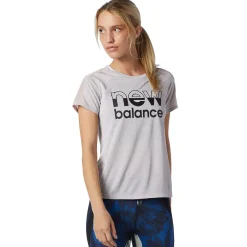 New Balance Printed Impact Run T-shirt Dame