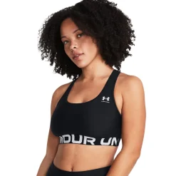 Under Armour HeatGear® Mid Branded Sports BH Dame