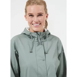 Weather Report Petra PU Regnfrakke Dame, agave