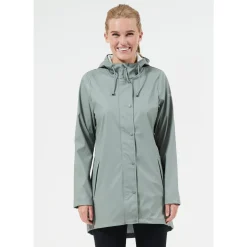 Weather Report Petra PU Regnfrakke Dame, agave