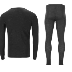 Whistler Cerro Merinould Skiundertøjssæt Herre, black