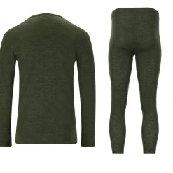 Whistler Cerro Merinould Skiundertøjssæt Herre, deep forest