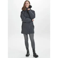 Whistler Nala Melange Parka Vinterjakke Dame, black